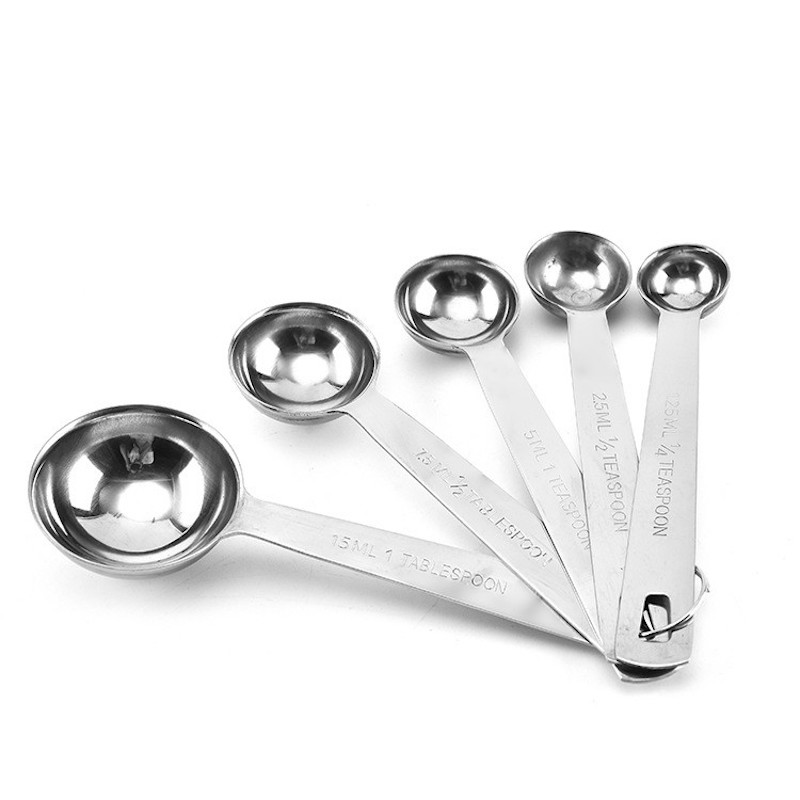 cooking Baking measuring spoons tools 4/5-pieces set stainless steel measuring spoon set