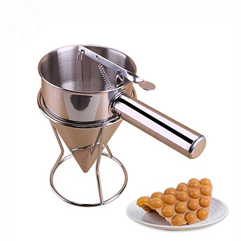 Cooking Funnel with Rack Funnel Spice Pancake Batter Dispenser Funnel Octopus Balls Tools