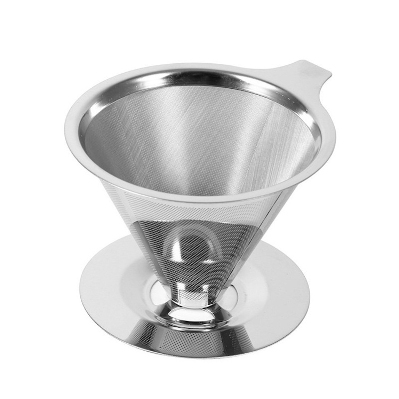 Stainless Steel Drip Reusable Pour Over Stand Mesh Coffee Filter