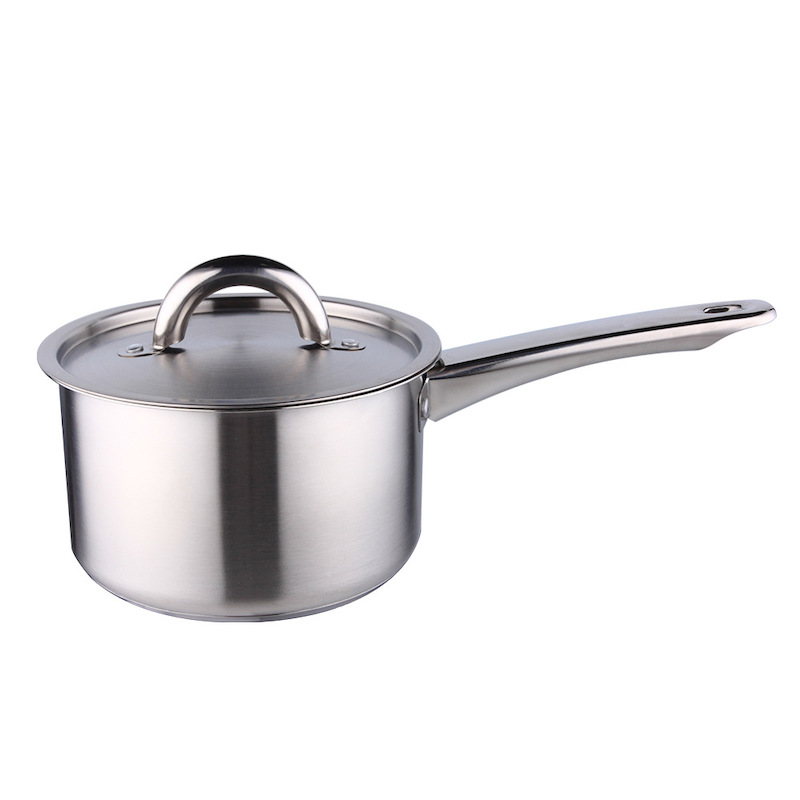 STAINLESS STEEL MILK POT WITH LID