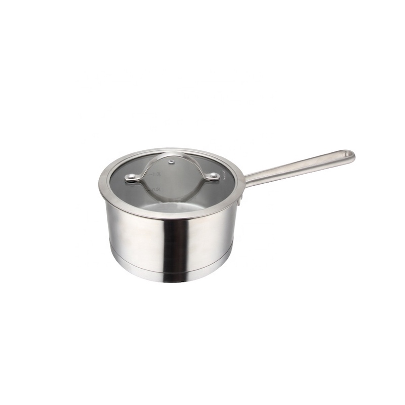 stainless steel milk pot with cover lid