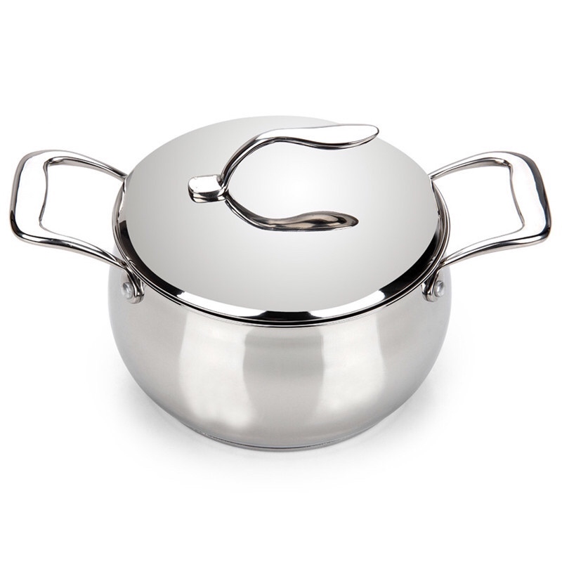 stainless casserole with cover