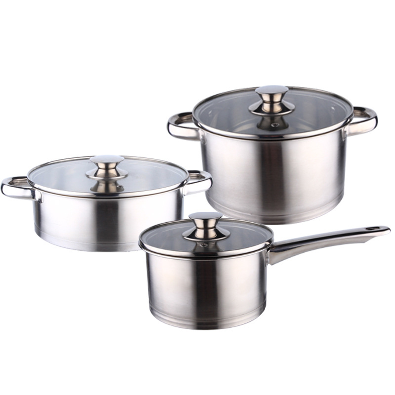 stainless steel casserole set, 3pcs, 5 pcs set