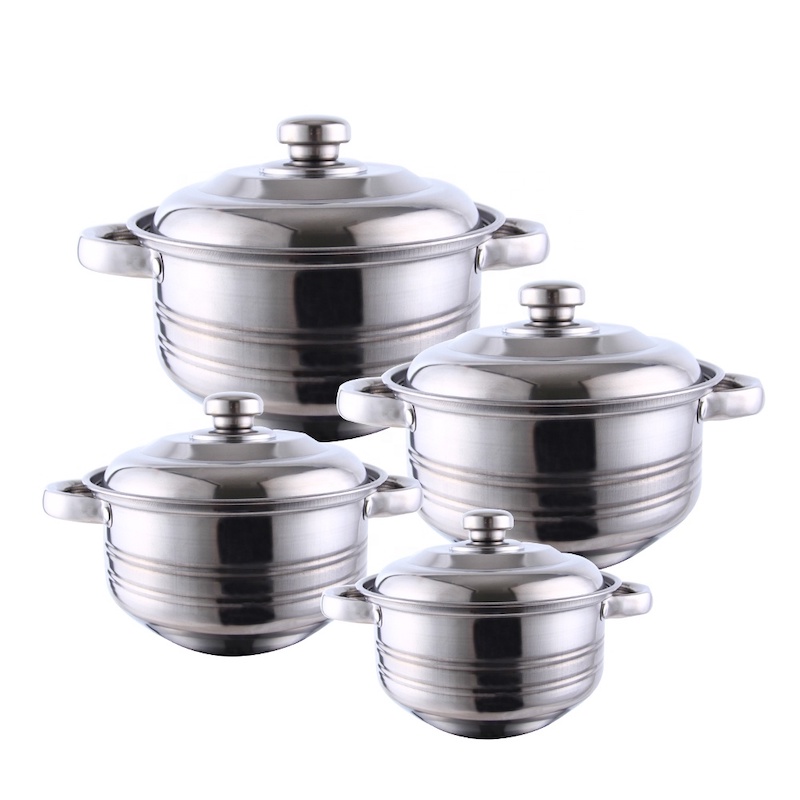 casserole set, 3pcs set, 5 pcs set made of stainless steel